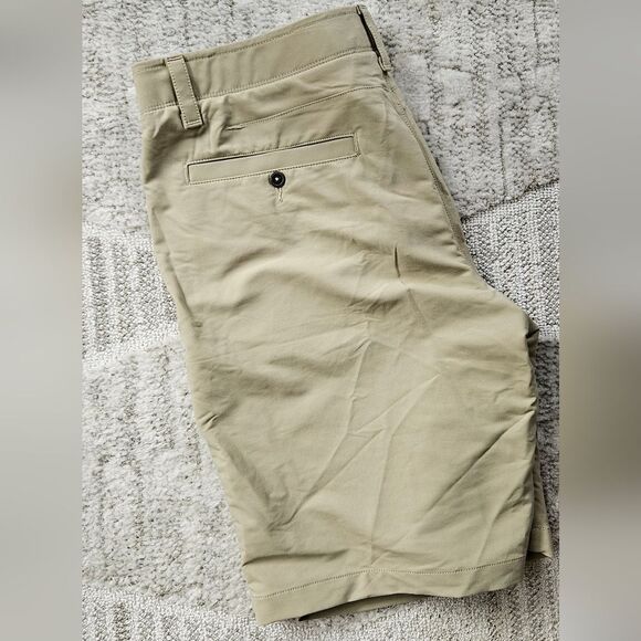 Under Armour Men's Khaki Color Flat Front Shorts - Picture 3 of 4